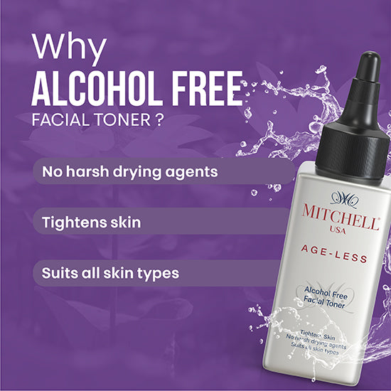 AGE-LESS Alcohol Free Facial Toner - Removes Dirt & Makeup (100ml)