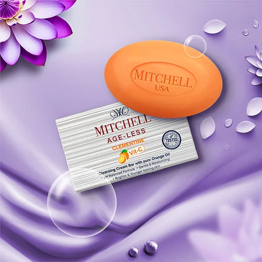 Clementine Cleansing Cream Bar With Pure Orange Oil - Vitamin C Soap - 125gm