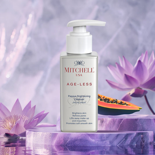 AGE-LESS Papaya Brightening Cleanser - Natural Anti-aging Face Wash (100ml)